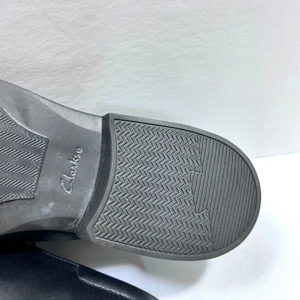 Clarks  Collection Clarkslite Ave Loafers‎ Black Men's Shoes Leather US 10M
